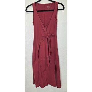 Patagonia Wrap‎ it Up Dress Sleeveless Cranberry Red Size Small